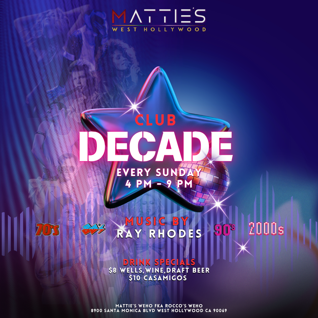 CLUB DECADE 4PM - 9PM D2 (new time) (1080 x 1080 px)